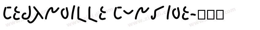 Cedarville Cursive字体转换